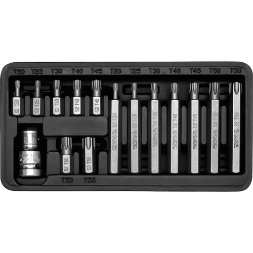 KOŃCÓWKI WKRĘTAKOWE TORX / 15 CZĘŚCI