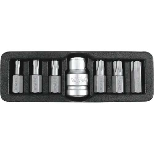 KOŃCÓWKI WKRĘTAKOWE TORX SECURITY, T25-T55, 7 SZT