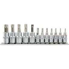 NARZEDZIA WARSZTAT YT-04332 — ZESTAW KLUCZY TORX SECURITY 12EL. SZYNA