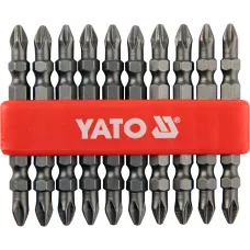 YATO YT-0481 — KOŃCÓWKI WKRĘTAKOWE DWUSTRONNE PH2X65 MM, KPL. 10 SZT.