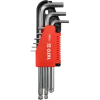 KLUCZE HEX KULKA 9CZ. 1,5-10MM CRV