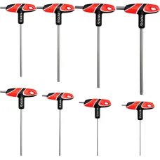 NARZEDZIA WARSZTAT YT-05583 — ZESTAW KLUCZY TRZPIENIOWYCH Z REKOJEŚCIĄ / 2,5-10MM / 8 ELEMENTÓW