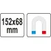 MISKA MAGNETYCZNA METALOWA PROSTOKĄTNA 68 X 152 MM