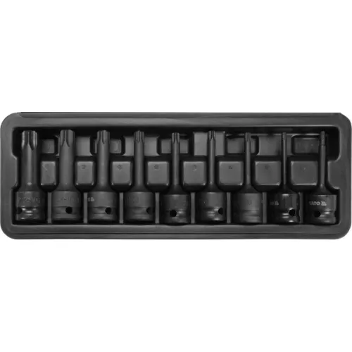 ZESTAW UDAROWYCH KLUCZY TRZPIENIOWYCH TORX 1/2 - 9 SZTUK