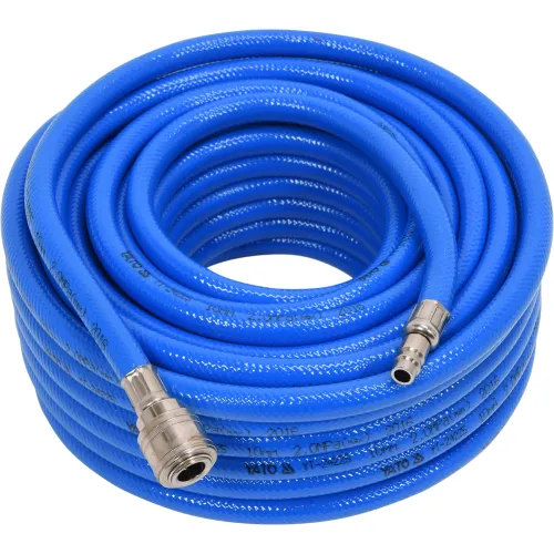 WĄŻ PNEUMATYCZNY PVC Z SZYBKOZŁĄCZEM 10MM X 20M