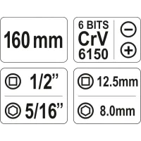 WKRĘTAK UDAROWY CR-V + 6 BITÓW