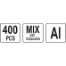 400 SZT NITÓW ZRYWALNYCH MIX