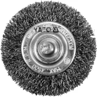 SZCZOTKA TARCZOWA Z TRZPIENIEM, INOX, 50 MM