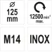 SZCZOTKA TARCZOWA M14, INOX, 125 MM