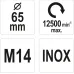 SZCZOTKA DOCZOŁOWA M14, INOX, 65 MM