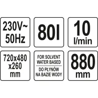 MYJKA WARSZTATOWA 80 L. EL. KTRYCZNA CZARNA