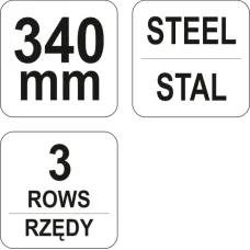 YATO YT-6330 — SZCZOTKA DRUCIANA Z PLASTIKOWĄ RĄCZKĄ