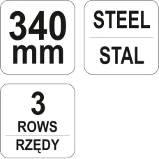 YATO YT-6331 — SZCZOTKA DRUCIANA Z PLASTIKOWĄ RĄCZKĄ