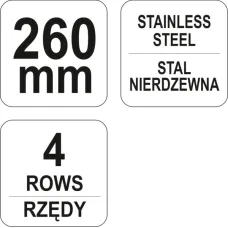 YATO YT-6338 — SZCZOTKA DRUCIANA Z PLASTIKOWA