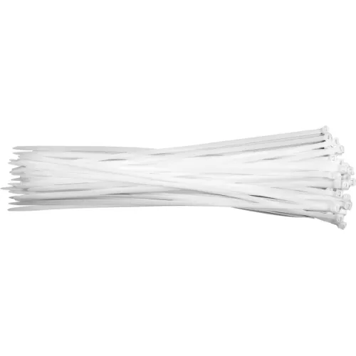 OPASKI PLASTIKOWE 300X7,6 50 SZT, BIAŁE
