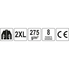 YATO YT-8024 — BLUZA ROBOCZA DUERO ROZM. XXL