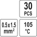 KOSZULKA TERMOKURCZLIWA Z CYNĄ, 0,5-1,5MM2, 30 SZT.