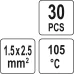 KOSZULKA TERMOKURCZLIWA Z CYNĄ, 1,5-2,5MM2, 30 SZT.