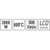 OPALARKA 2000W 70~600°C AKCES. WYŚW. LCD
