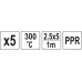 WKŁADY PPR 2,5X5MM, 5X1M, 5 SZT.