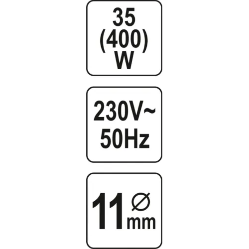 PISTOLET DO KLEJU 11MM 35(400)W