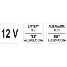 NARZEDZIA WARSZTAT YT-83101 — TESTER LADOWANIA AKUMULATORA I ALTERNATORA - DIODOWY 12V