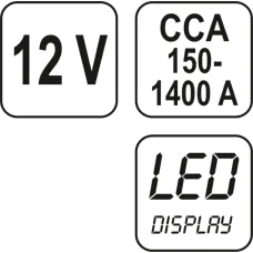 YATO YT-8311 — TESTER AKUMULATORÓW CYFROWY 12V