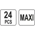 ZESTAW BEZPIECZNIKÓW MAXI, 24 EL.