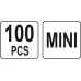 ZESTAW BEZPIECZNIKÓW MINI-NISKI PROFIL, 100 SZT.
