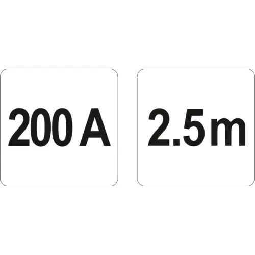 KABLE ROZRUCHOWE 200A 2,5M