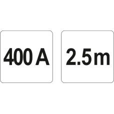 YATO YT-83152 — KABLE ROZRUCHOWE 400A 2,5M