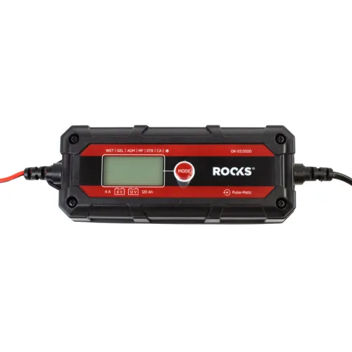 PROSTOWNIK ELEKTRONICZNY, INTELIGENTNY SMART 6V 12V - 4A - 120 AH, LCD