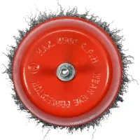 SZCZOTKA CZOŁOWA Z TRZPIENIEM, INOX, 100 MM