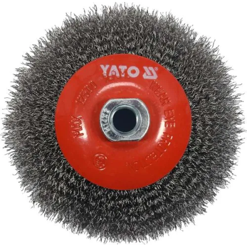 SZCZOTKA TARCZOWA M14, INOX, 125 MM