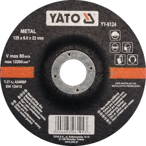 TARCZA DO SZLIFOWANIA METALU 125 X 6 MM