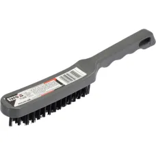 YATO YT-6355 — SZCZOTKA DRUCIANA, DRUT STALOWY, 5 RZĘDÓW, RĘKOJEŚĆ PLASTIKOWA