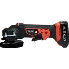 YATO YT-82826 — SZLIFIERKA KĄTOWA 18V, 125 MM, ZESTAW 1X2AH, ŁADOWARKA
