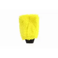 Rękawica do mycia samochodu z mikrofibry żółta 23x17 cm AMIO-02517