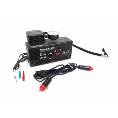 Kompresor samochodowy pompka 12V 230V ACOMP-13 AMIO-02188