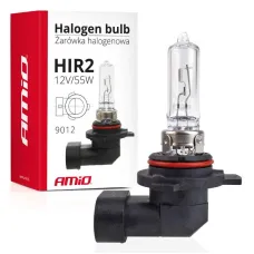 AMIO 01125 — Żarówka halogenowa HIR2 9012 12V 55W AMIO-01125
