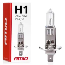 AMIO 01482 — Żarówka halogenowa  H1 24V 70W AMIO-01482