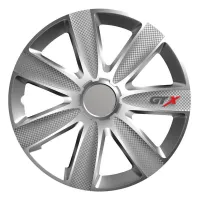 Kołpak samochodowy carbon srebrny GTX 17