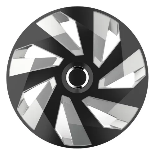 Kołpak samochodowy czarno srebrny Vector RC 16