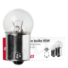 AMIO 01485 — Żarówki halogenowe R5W BA15s 12V 5W 10 szt. AMIO-01485