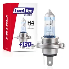 AMIO 02132 — Żarówka halogenowa H4 12V 60/55W LumiTec LIMITED +130% AMIO-02132