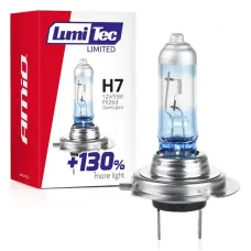 AMIO 02133 — Żarówka halogenowa H7 12V 55W LumiTec LIMITED +130% AMIO-02133