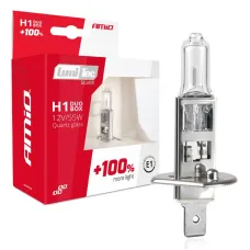 AMIO 01401 — Żarówki halogenowe H1 12V 55W LumiTec SILVER +100% DUO AMIO-01401