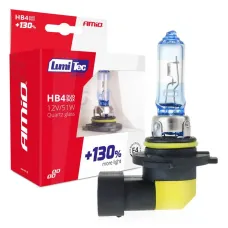 AMIO 02104 — Żarówki halogenowe HB4 12V 51W LumiTec LIMITED +130% DUO AMIO-02104