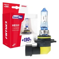 AMIO 02103 — Żarówki halogenowe HB3 12V 60W LumiTec LIMITED +130% DUO AMIO-02103