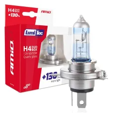 AMIO 01405 — Żarówki halogenowe H4 12V 60/55W LumiTec LIMITED +130%  DUO AMIO-01405